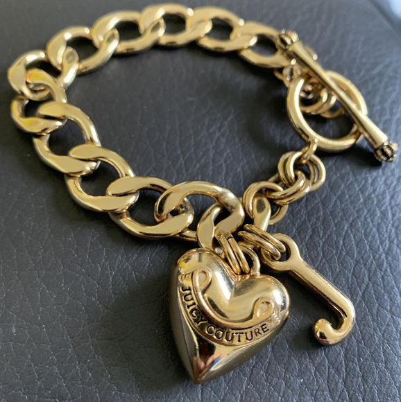 Juicy Couture Puffy Heart Charm Bracelet - Picture 2 of 5